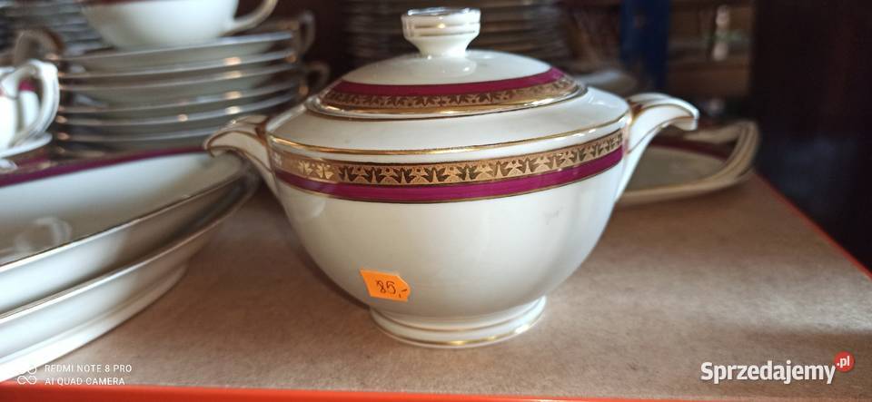 Patera Bordowy paseczek ecru Primke Hammer Porcelana i szkło Gdańsk sprzedam