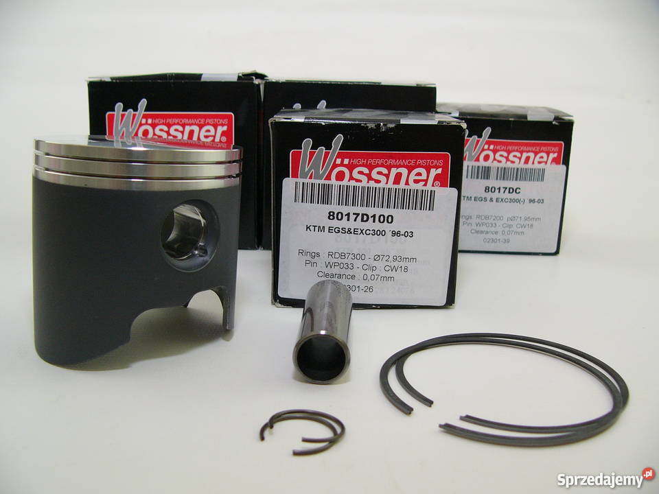 TŁOK komplet tłokowy WOSSNER 7293 mm EGS 300 EXC śląskie Zabrze