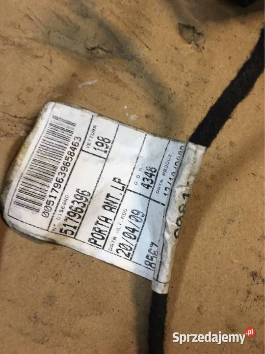 Wiązka drzwi prawy przód Fiat Bravo ll 51796396 Chojnice sprzedam