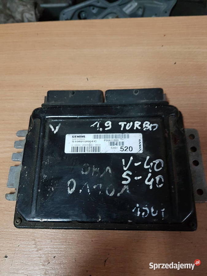 VOLVO V40 S4 SAAB 19 20T KOMPUTER SILNIKA wielkopolskie Turek