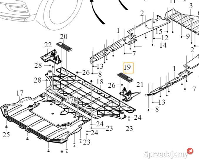 VOLVO C40 EX40 XC40 EV lewy wspornik plyty Akcesoria samochodowe Bielany Wrocławskie