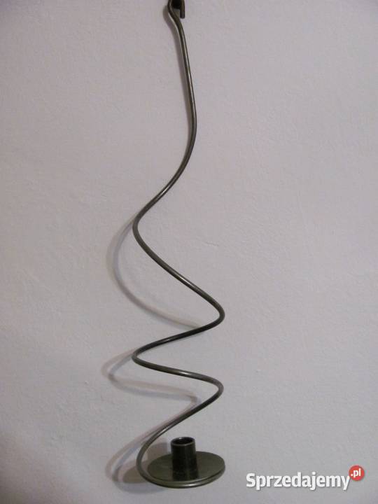 świecznik metalowy wiszący spiralny lubelskie Zamość sprzedam