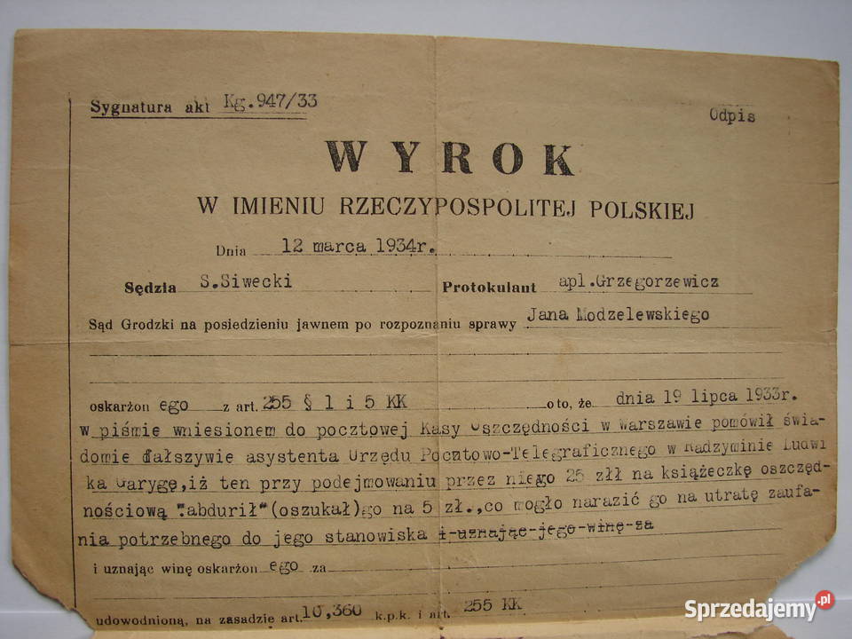Osiedle Radzymin Sąd Grodzki zniesławienie