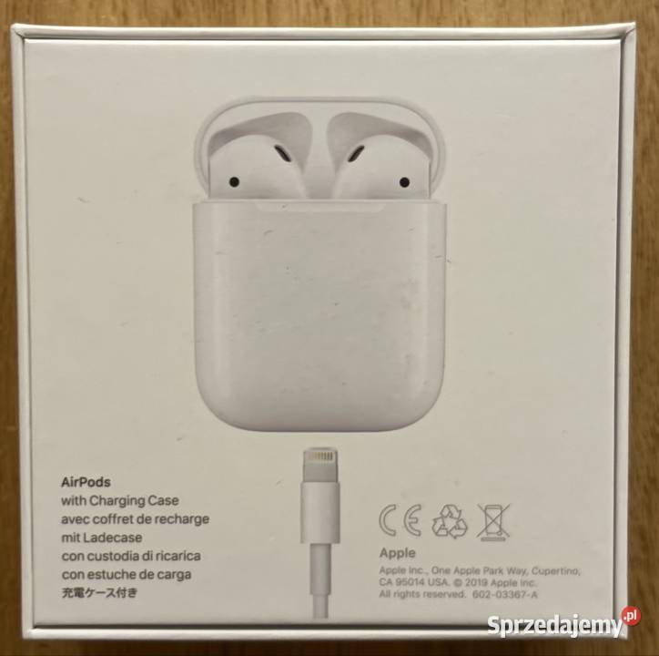 Apple AirPods 2 generacji z etui ładującym Wilczyn