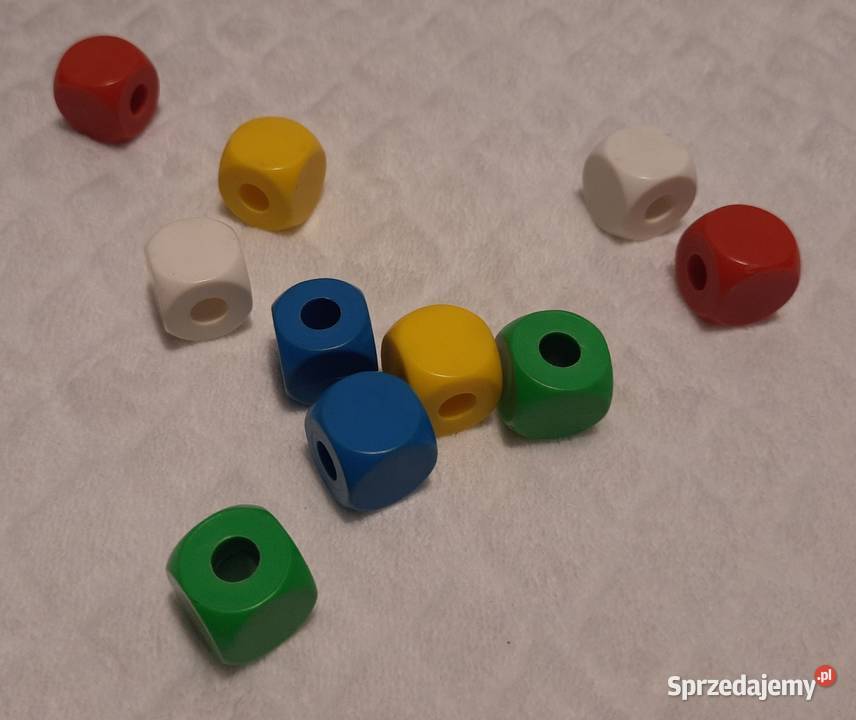 Kostki korale kolorowe 10 19 Zabawka Pozostałe
