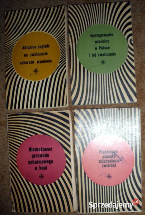 Weterynaria literatura naukowa komplet 4 książek Książki naukowe i popularnonaukowe Kraków