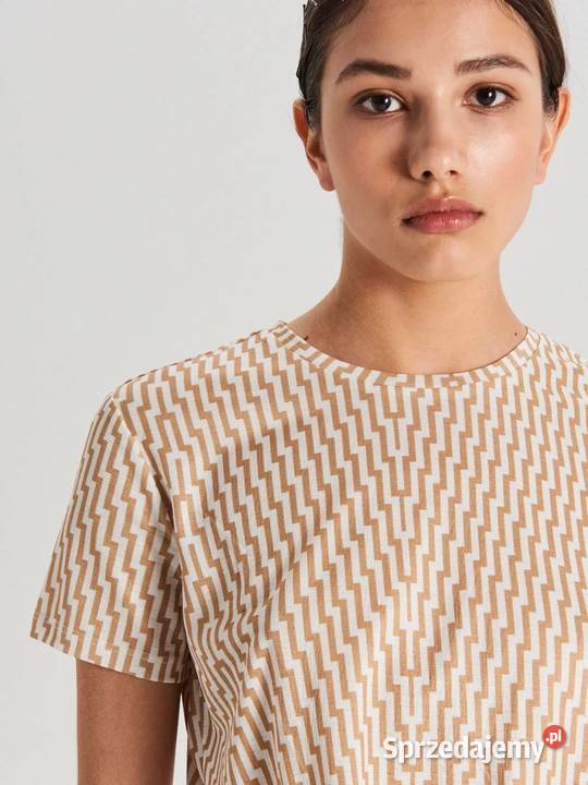 Nowa bluzka Cropp M 38 crop top koszulka knot zachodniopomorskie