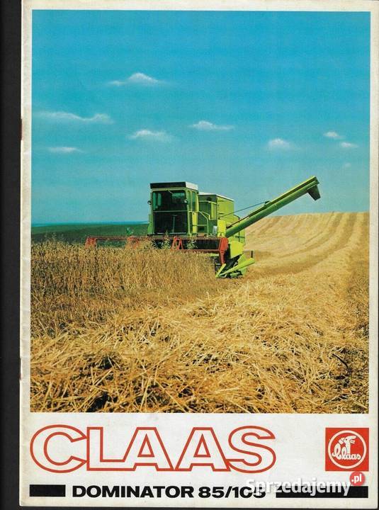 Claas Dominator 80 85 100 105 Instrukcja obsługi Szamotuły