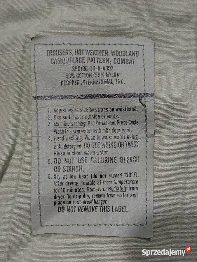 Spodnie BDU woodland Medium Long ripstop Wrocław sprzedam
