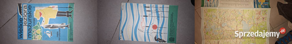 PRL Wielkie Jeziora Mazurskie 1 wydanie 1965 Antyki, Sztuka, Kolekcje