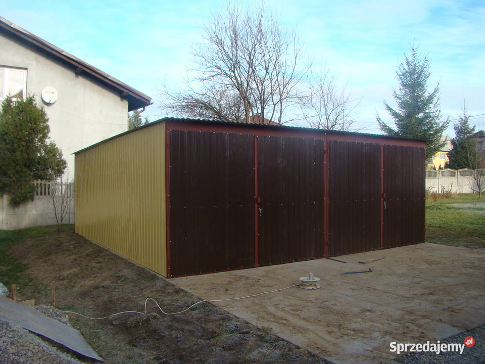 Garaż Blaszany 6x5m ZIELONY garaże blaszane Zamość