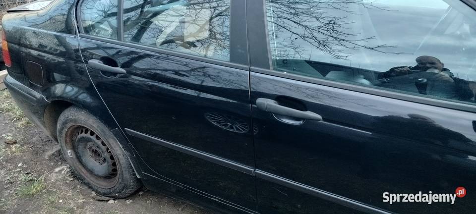 Bmw e46 drzwi prawe przód IDEALNE czarne Aleksandrów Łódzki sprzedam
