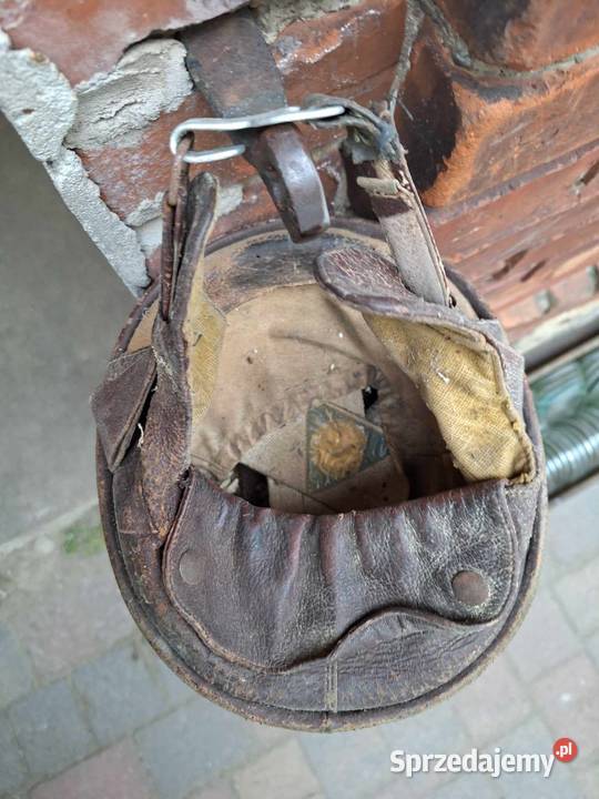Kask motocyklowy z PRL wielkopolskie Nowy Tomyśl