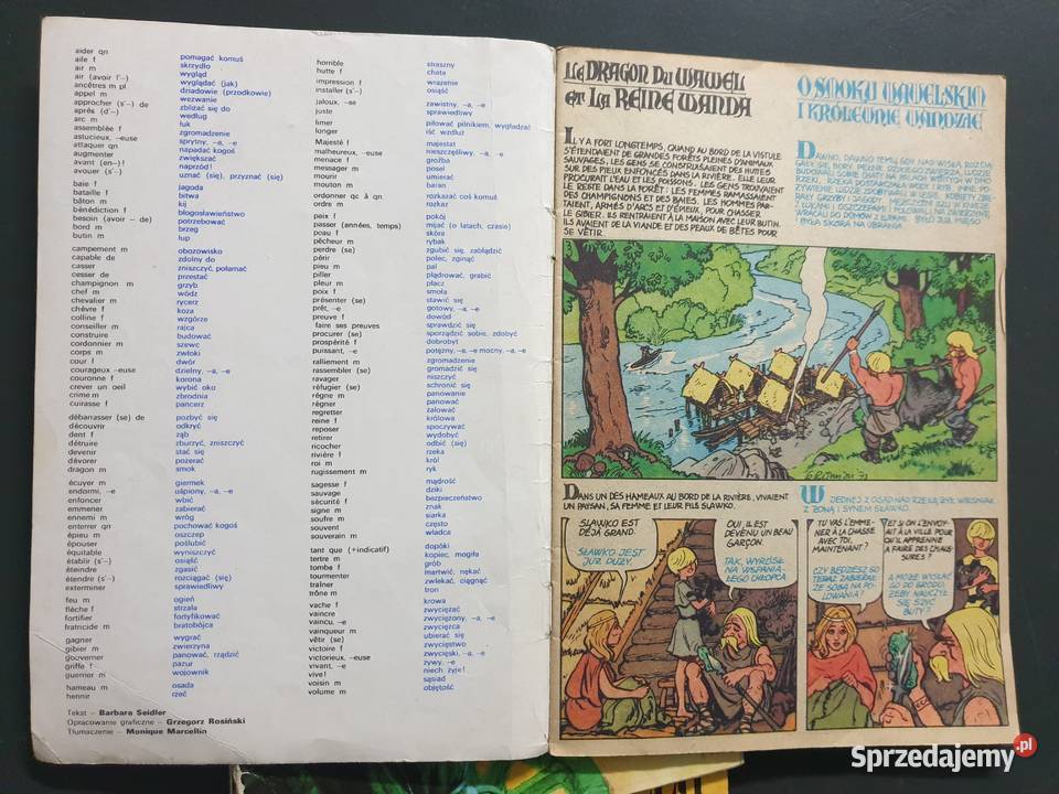 Legendy Polskie 3 dwujęzyczne komiksy francuski Gdynia