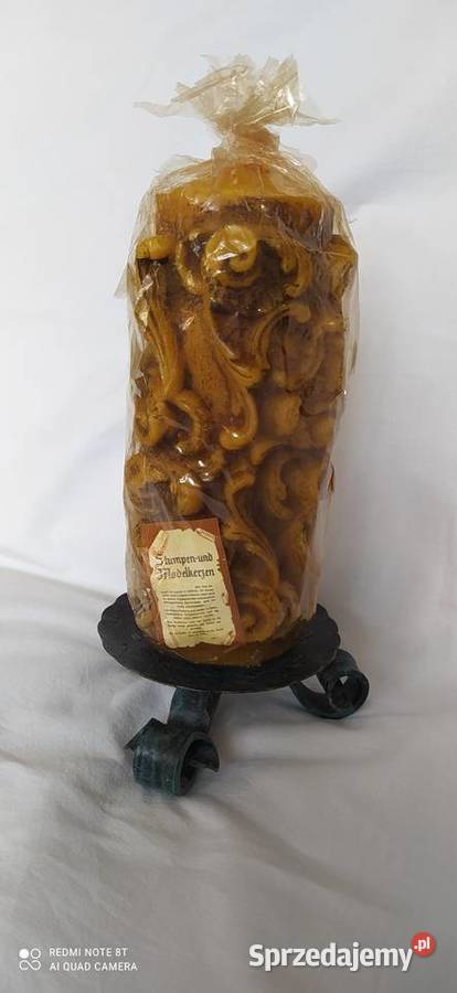 Duża niemiecka świeca modelowanaWysokość 22 x Wałbrzych