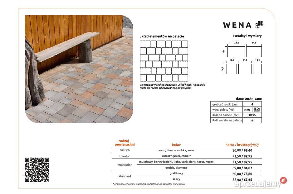 Kostka brukowa Wena Bruk Czyżowice BESTSELLER Dom i Ogród śląskie Czeladź