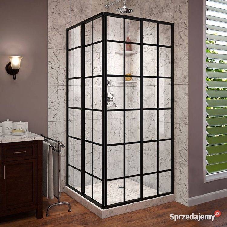 Kabina prysznicowa 80 6mm 185 brodzik francuska