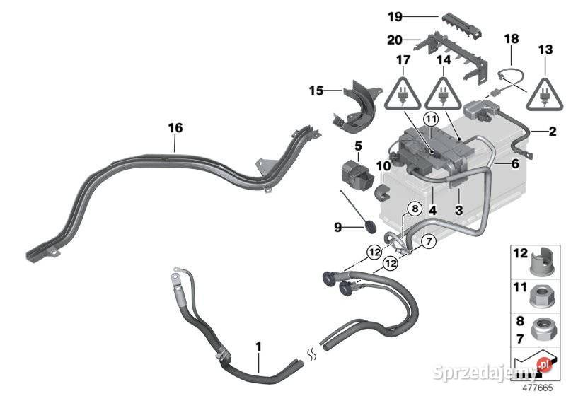 Przewód akumulatora minus IBS BMW 61127616200 Wrocław