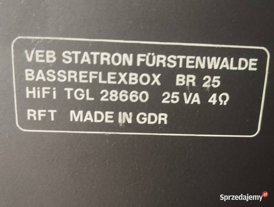 Kolumny monitory RFT BR 25 E Góra