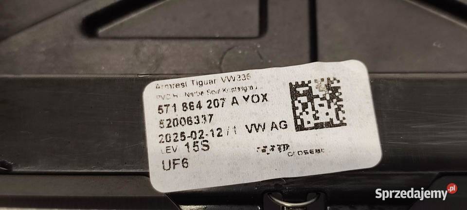 VW TAYRON TIGUAN III PODŁOKIETNIK 571864207A