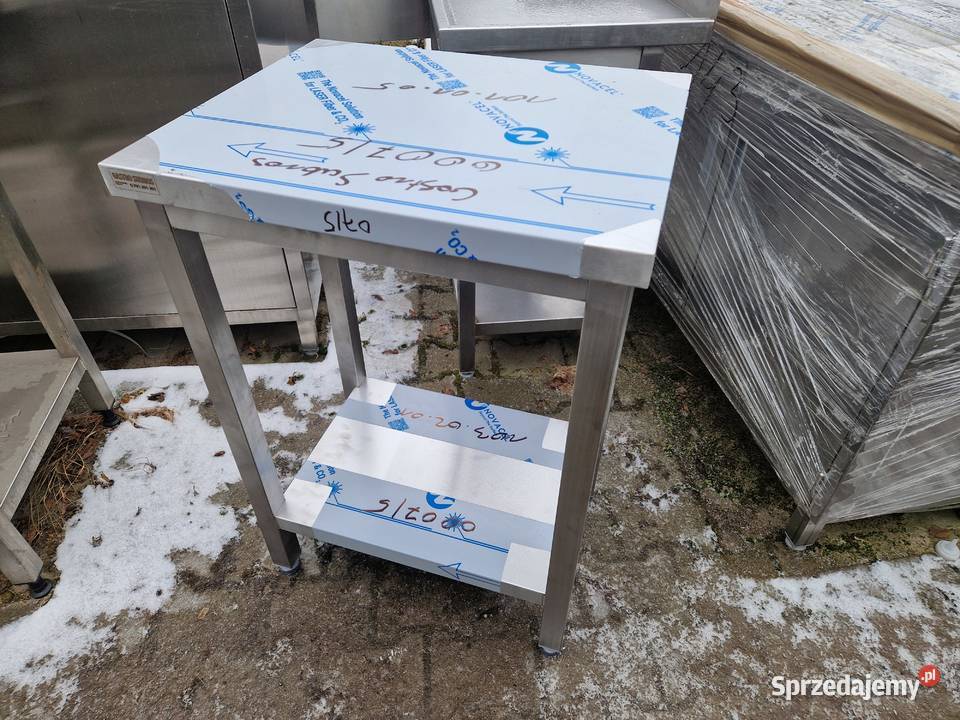 Stół Gastronomiczny Centralny Z Półką 605085 Ostrów Wielkopolski