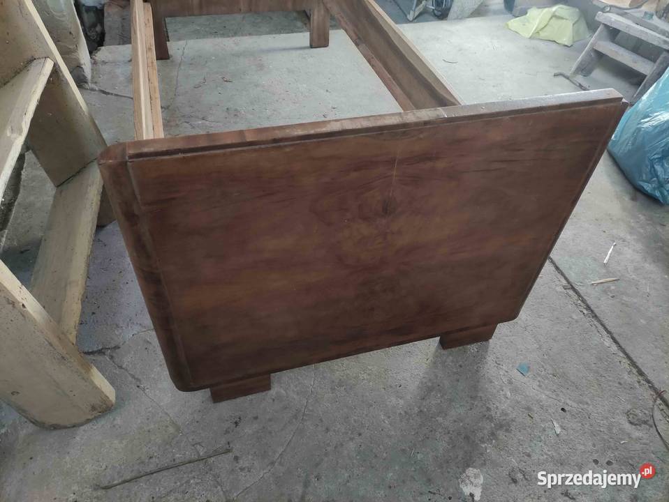 Zabytkowe łóżko drewniane retro lata 50 vintage Łóżka, wersalki i sofy podkarpackie Przeworsk