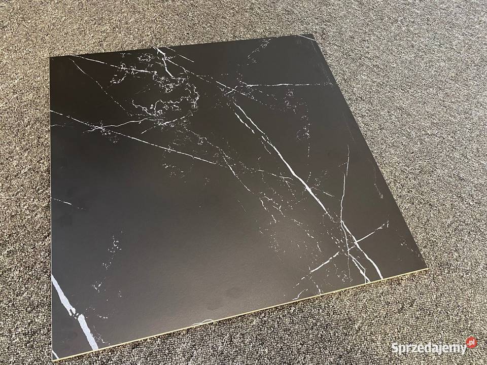 gres czarny kamień 60x60 Marquina czarno biała małopolskie