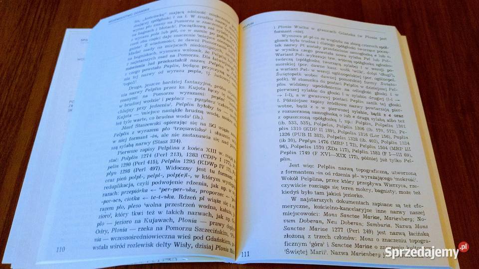 Nazwy miast Pomorza Gdańskiego Górnowicz Brocki filologie, językoznawstwo pomorskie Gdańsk