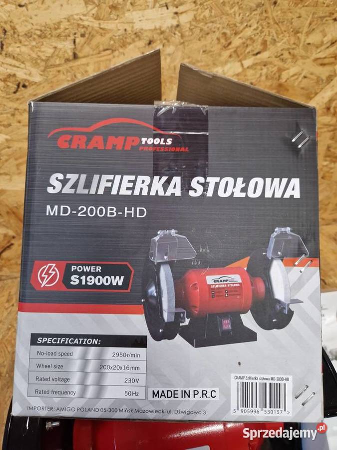 Szlifierka stołowa Cramp model MD200HD o Głogowa