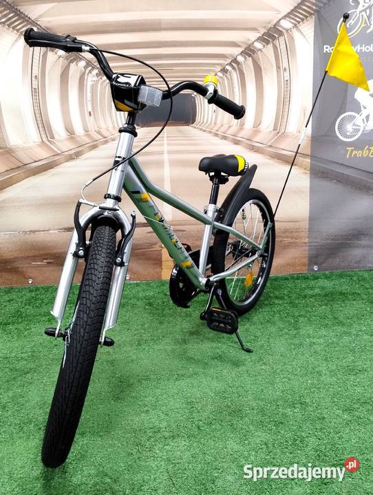 Rower dziecięcy chłopca RACE koło 20 chorągiewka małopolskie