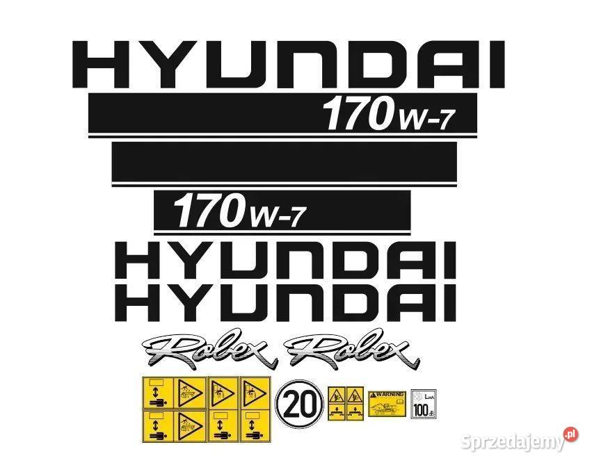 Naklejki oklejenie naklejka HYUNDAI 170W7 Janików