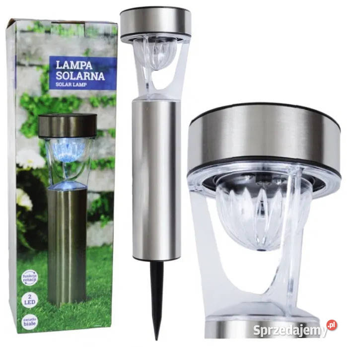 Lampa ogrodowa solarna rotacyjna obrotowa 42 Lampy ogrodowe Katowice