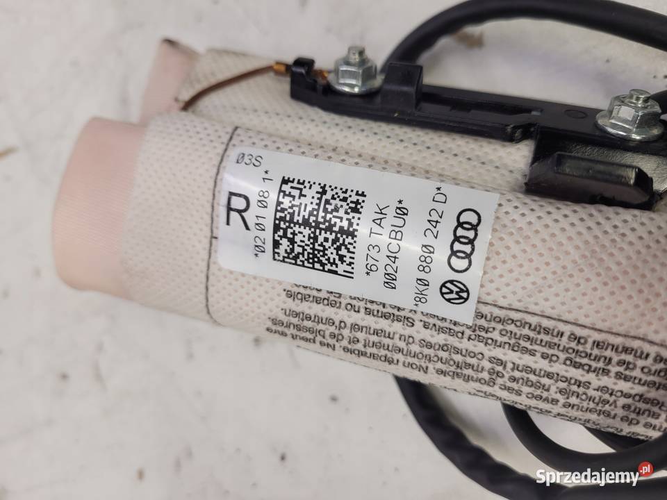 PODUSZKA FOTELA PRAWA AUDI A4 B8 8K0880242D osobowe Przystajń
