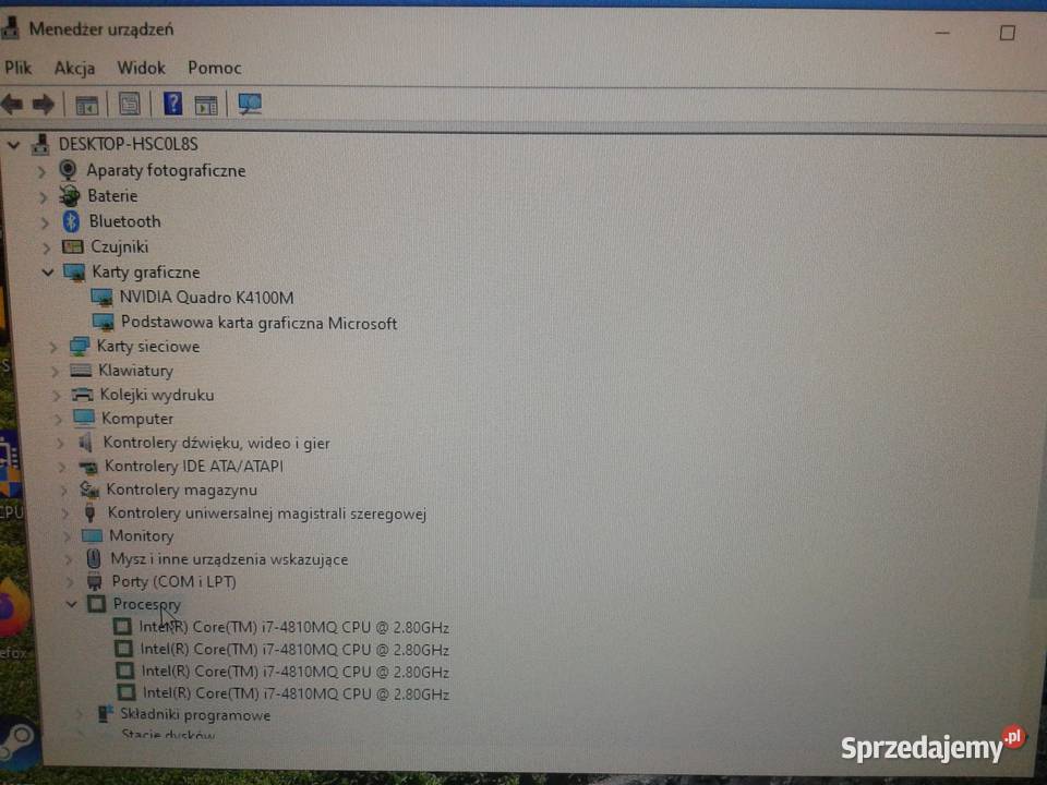 HP ZBook 17 G2 i7 16 GB RAM NVidia K4100M 4 GB 2 Intel Core i7 warmińsko-mazurskie Lidzbark sprzedam