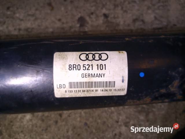 Wał napędowy Audi Q5 170 20 TDI 8R052101 małopolskie Iwkowa
