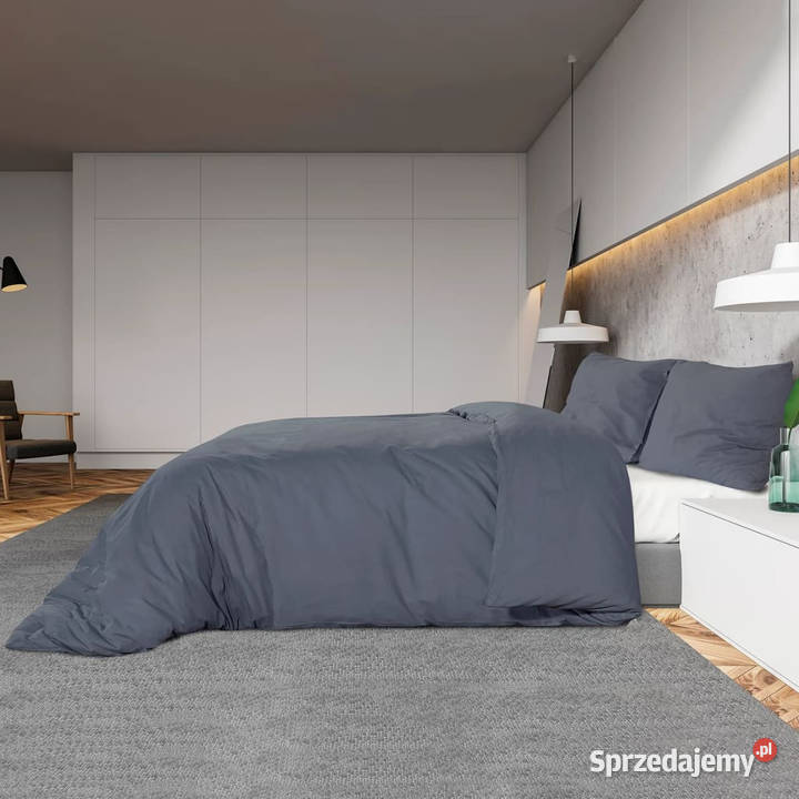 Zestaw pościeli antracytowy 135x200 bawełna Warszawa sprzedam