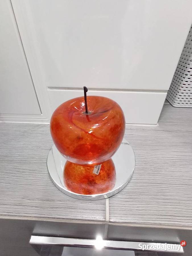 Piękne szklane jablko Porcelana i szkło Suwałki