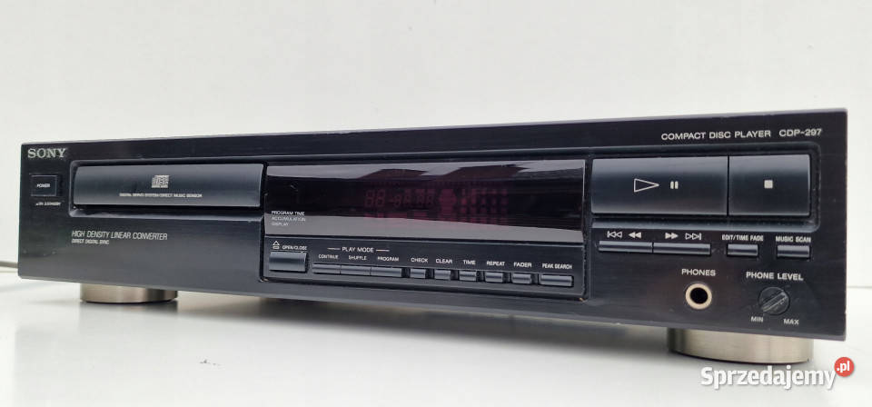 Cd player SONY 297 CDP297 odtwarzacz kompaktowy Odtwarzacze CD i MD Międzychód