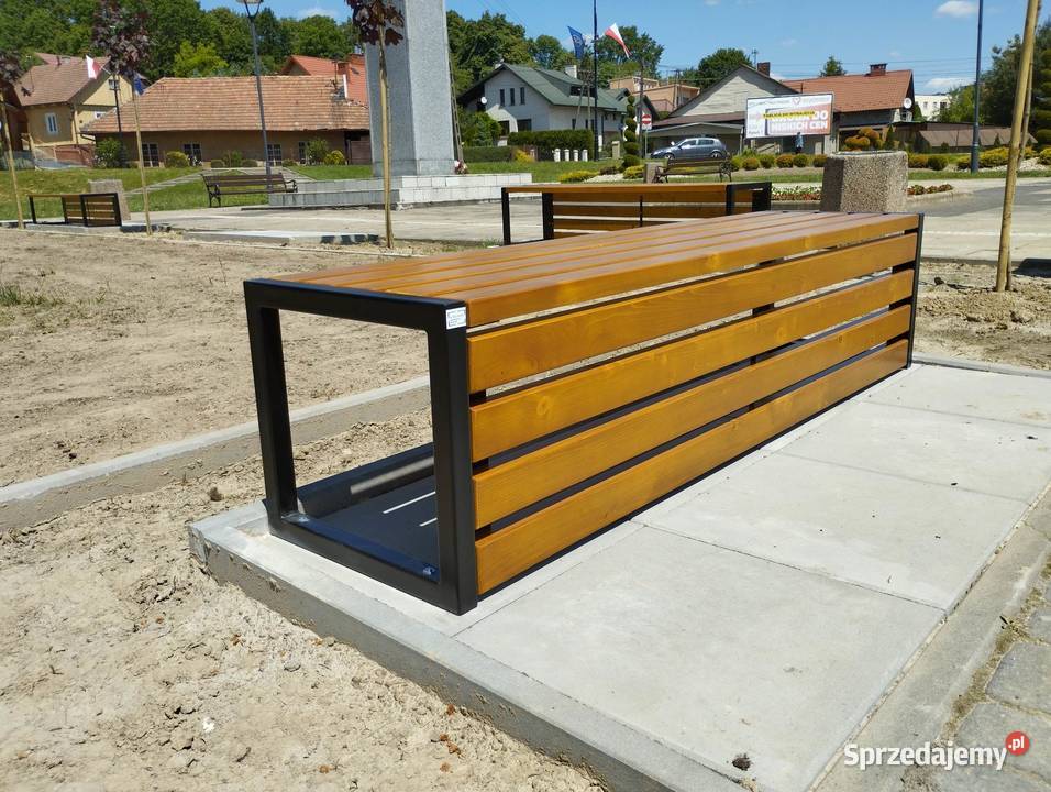 Ławka bez oparcia Parkowa Ogrodowa Miejska Dom i Ogród Targowiska