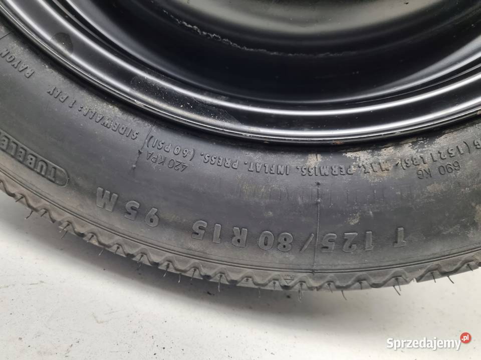 KOŁO DOJAZDOWE ZAPASOWE 12580 R15 98ABNA 2150836 Chełm sprzedam