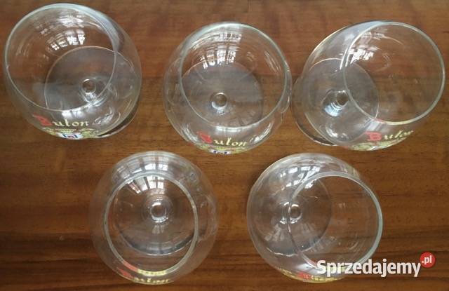 Vintage 5 kieliszków do brandy marki BUTON Porcelana i szkło Nowy Sącz