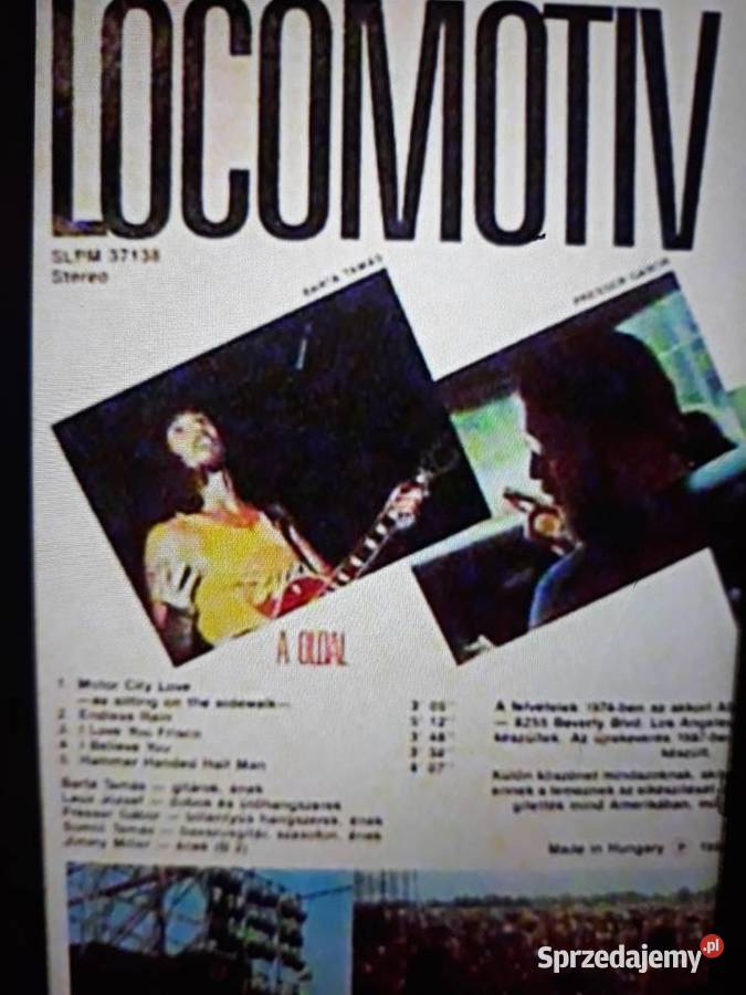 Archiwum węgierskiego rocka LOCOMOTIV GT 1 płyta Rzeszów