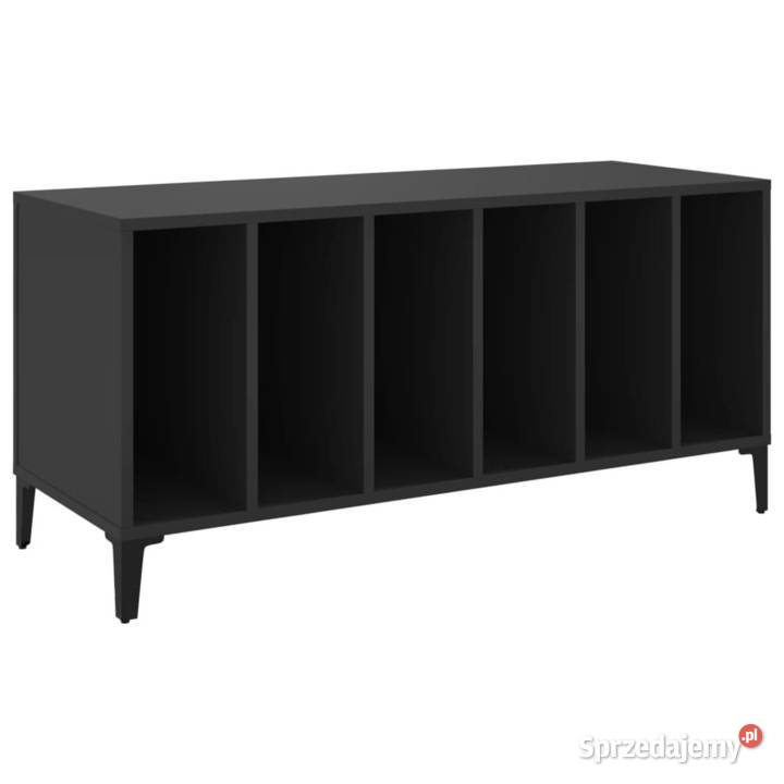 vidaXL Szafka na płyty czarna 100x38x48 mazowieckie Warszawa