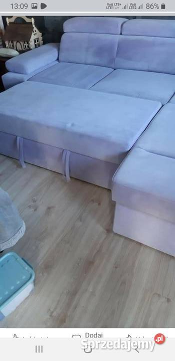 Narożnik koloru lawendowego duży Zielona Góra