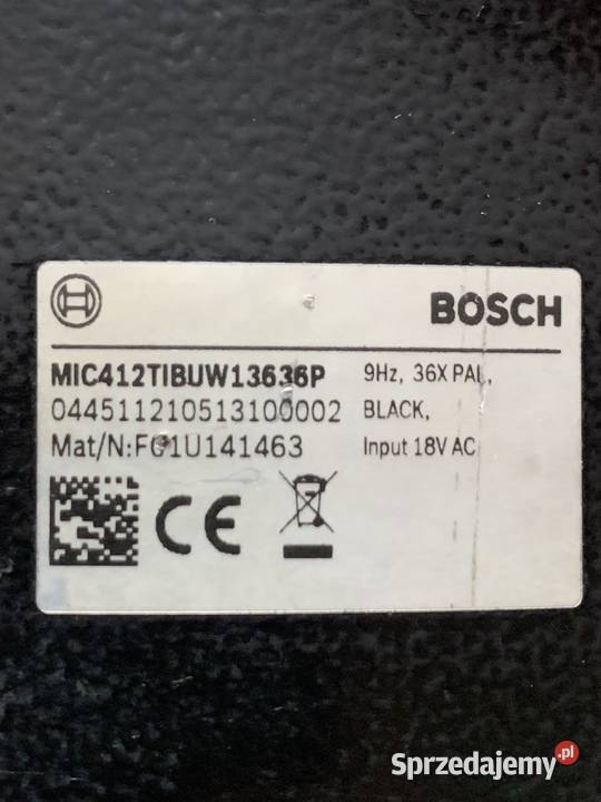 Kamera termowizyjna Bosch MIC 412 mazowieckie Warszawa