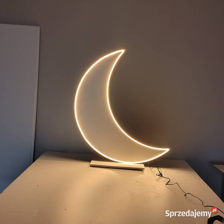 Księżyc podświetlany neon LED