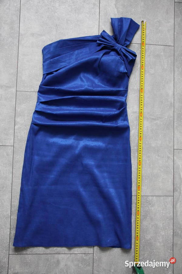 HOLOblue Drapowania sukienka na jedno ramię śląskie Chorzów