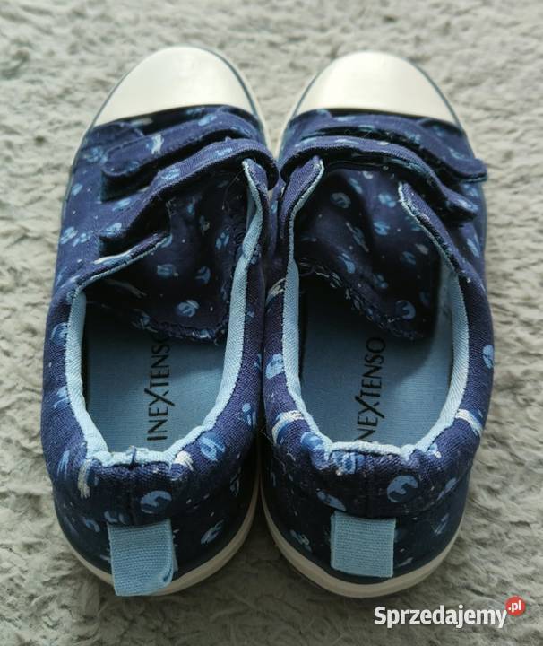 Granatowe trampki buty na rzepy w planety In mazowieckie