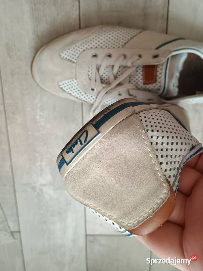 Półbuty Buty Clarks białe męskie 45 Częstochowa sprzedam