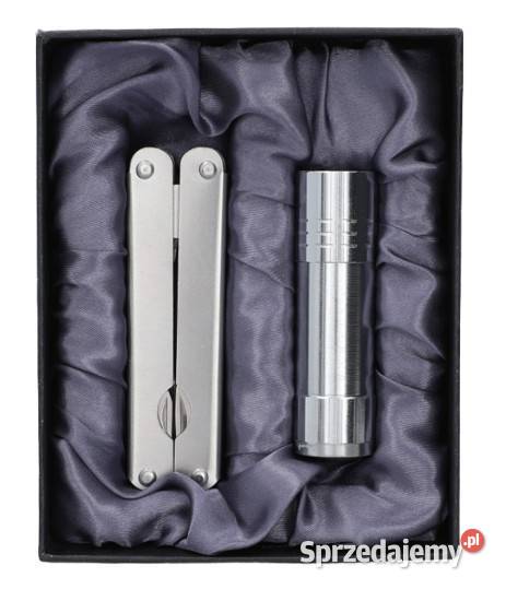 Srebrny Zestaw Prezentowy Latarka Kombinerki w śląskie Ostrowy nad Okszą